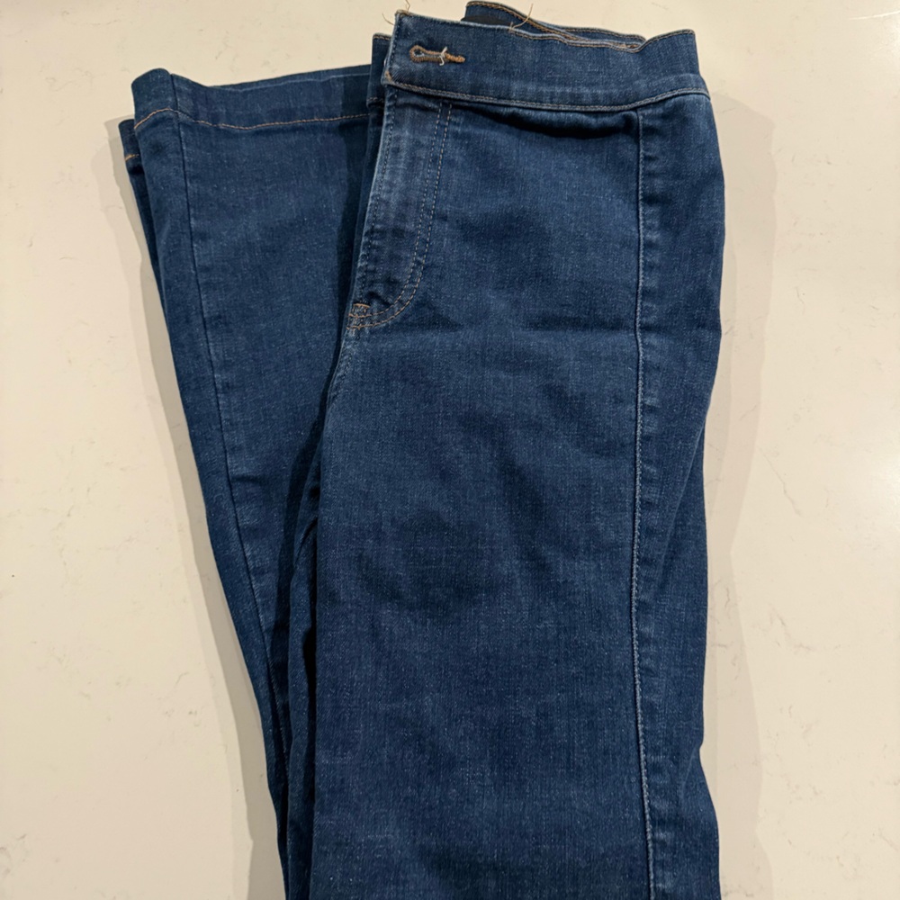 Express Dark Blue Women's Flare Jeans